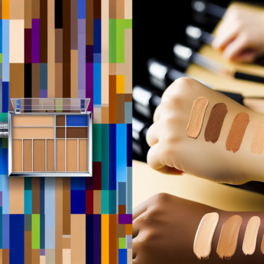 Różne odcienie kosmetyków dopasowane do wielu karnacji