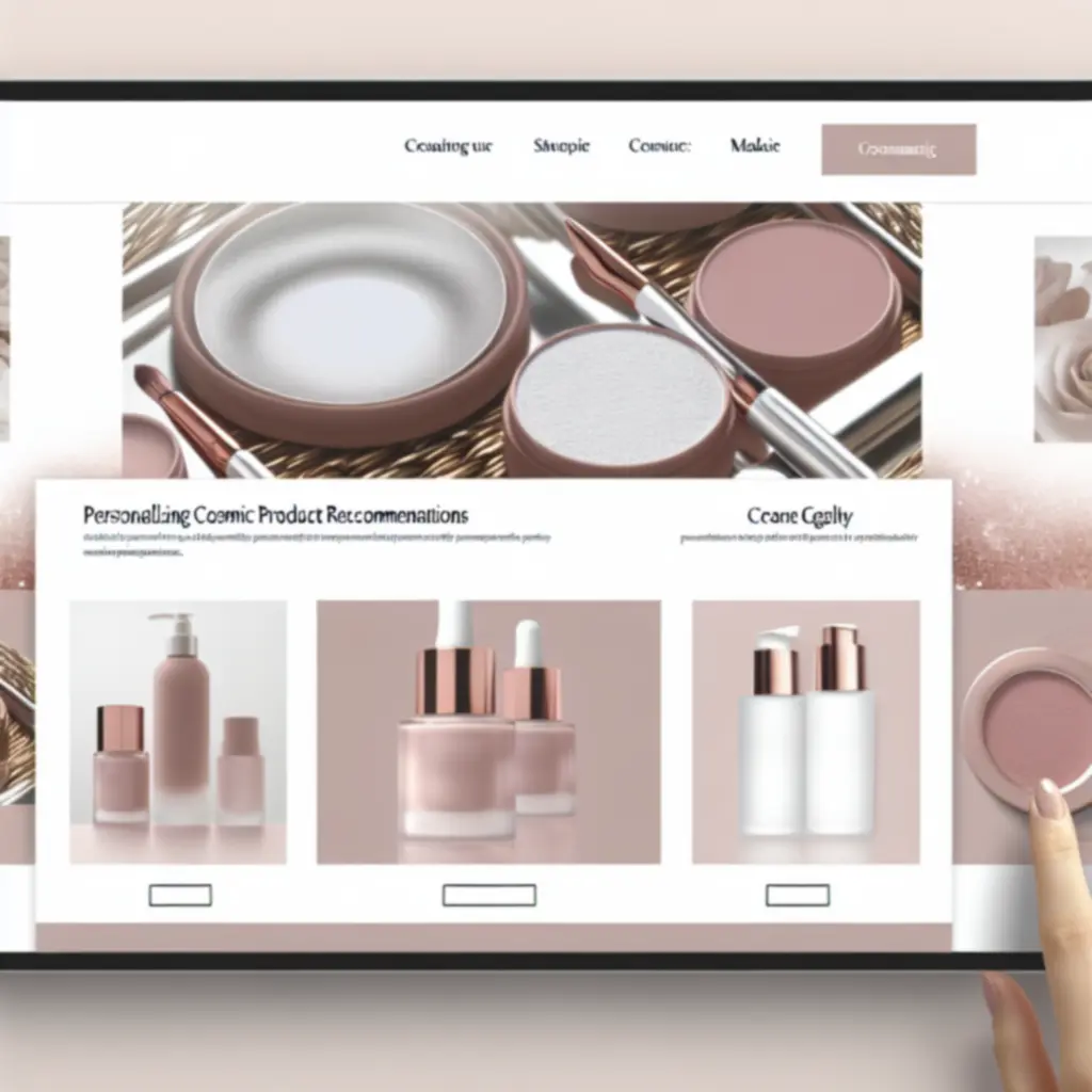 Zestaw eleganckich kosmetyków dobranych w ramach spersonalizowanych rekomendacji BeautyCarePL.