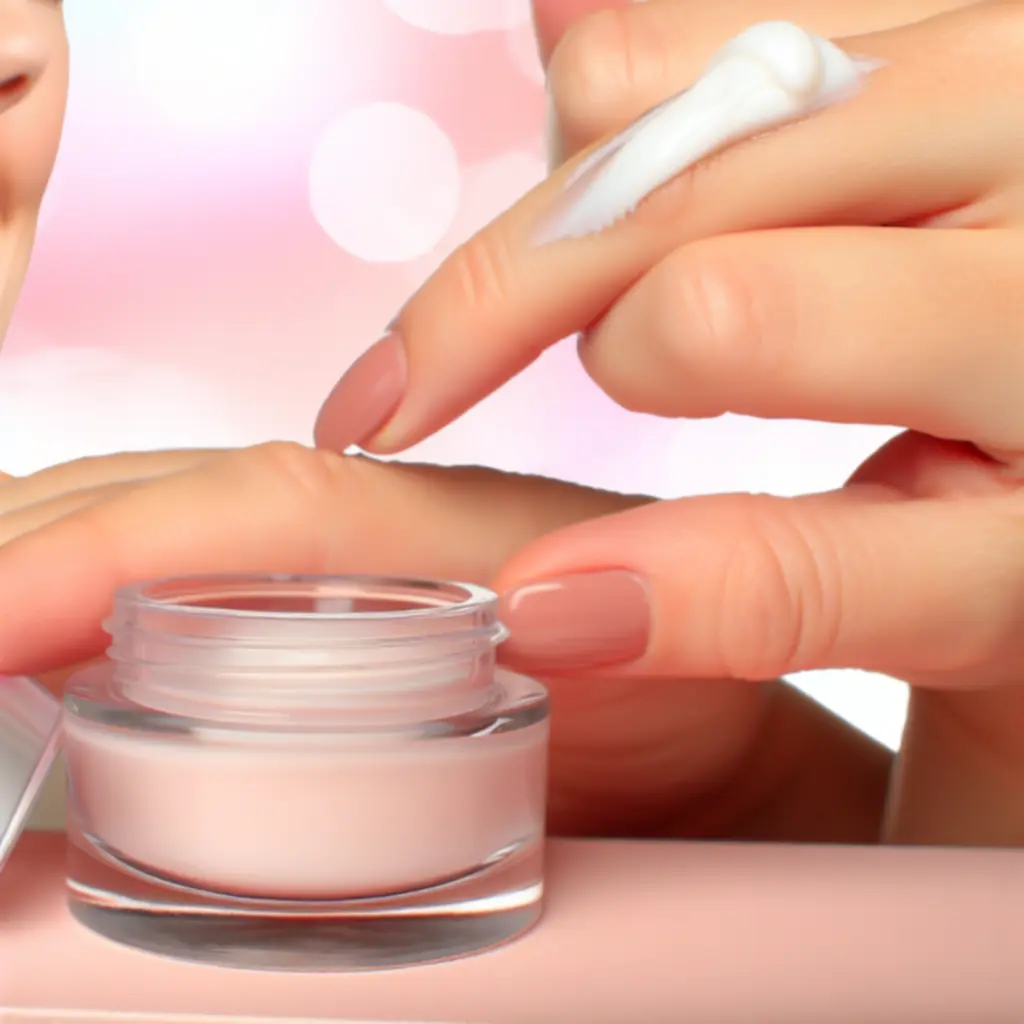 Zbliżenie na rozświetlający produkt kremowy o subtelnym połysku